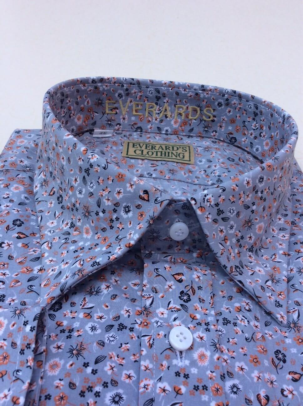 Print Under Button Down Collared Shirt | Everard's Clothing