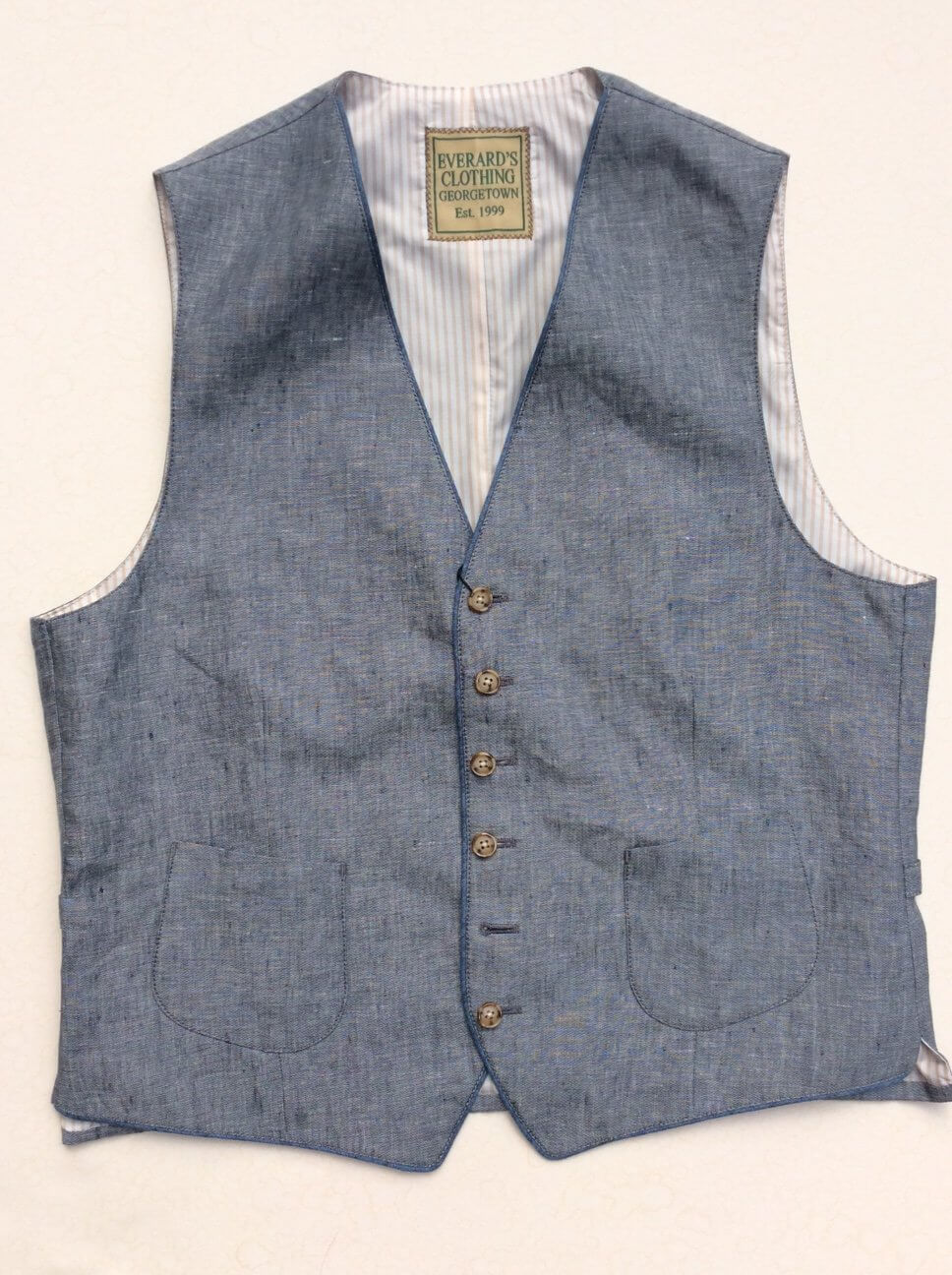 Linen Vest | Everard's Clothing