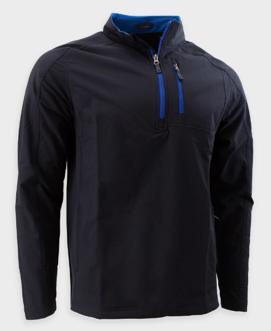 Riggs Water Resistant 1/4 Zip Pullover - Navy | Everard's Clothing