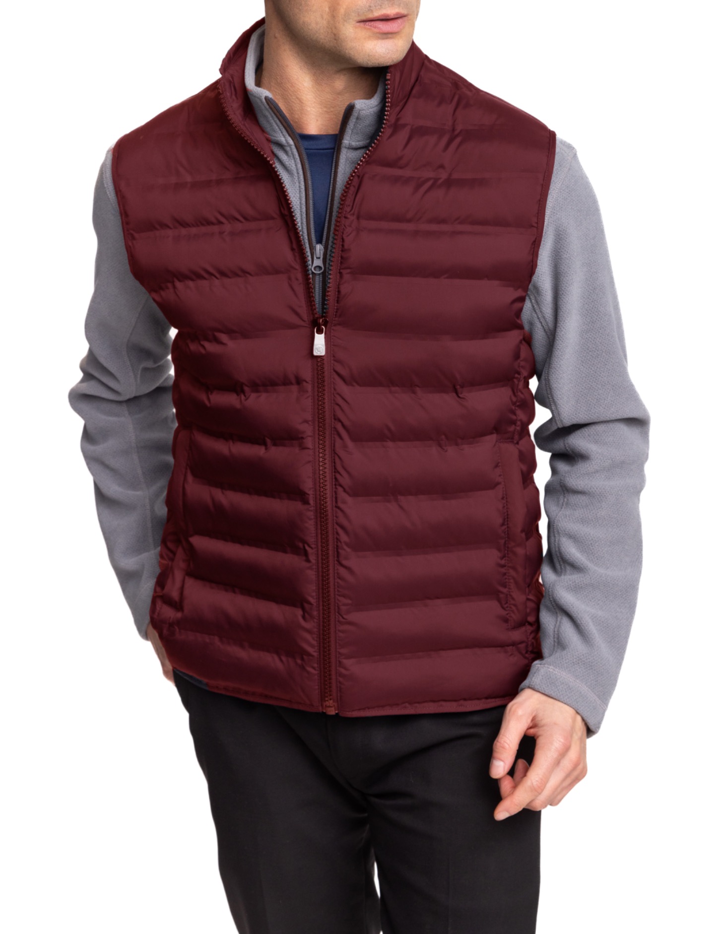 ジャケット・アウター PWA TWO-FACE QUILTED VEST DARK BURGUNDY PWA TWO-FACE QUILTED VEST DARK BURGUNDY